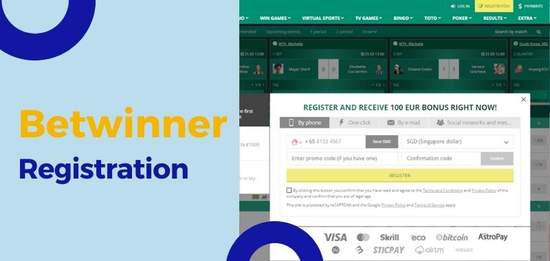 Betwinner registration 