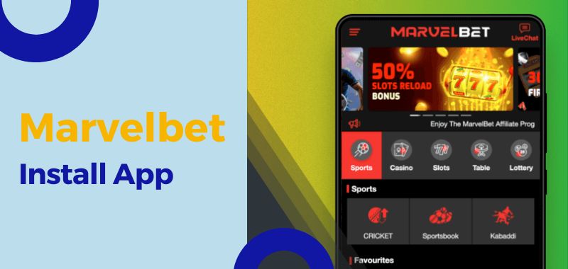 The Marvelbet Mobile App is available for both Android and iOS devices