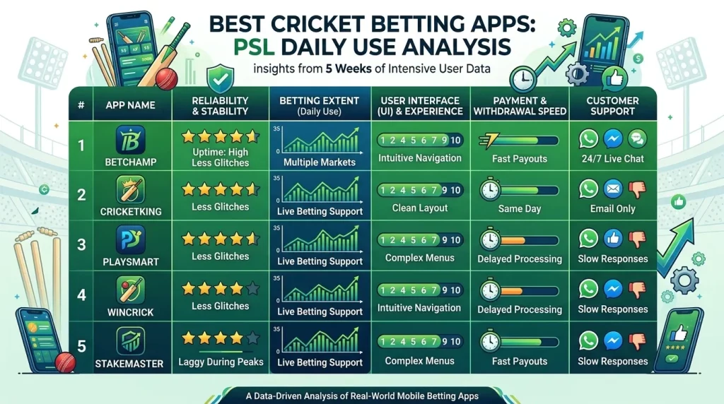 Best Cricket Betting Apps: What Five Weeks of PSL Betting Reveals About Which Apps Actually Work Under Daily Use